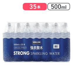 【コストコ】カークランドシグネチャー 強炭酸水 ラベルレス 500ml x 35本【取り寄せ入荷後次第発送】
