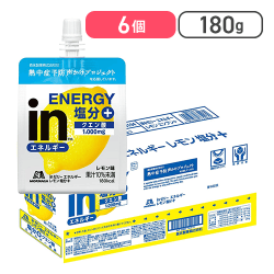 inゼリー エネルギーレモン塩分+ 180g×6個[R]