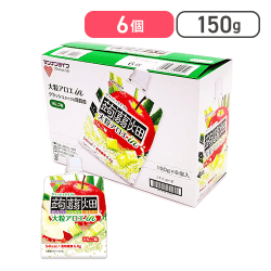 マンナンライフ 大粒アロエinクラッシュタイプの蒟蒻畑りんご味 150g×6個[R]