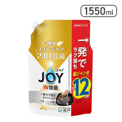【大容量】ジョイ W除菌 食器用洗剤 贅沢シトラスレモンの香り 詰め替え 1550mL[R]