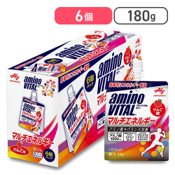 アミノバイタル ゼリードリンク マルチエネルギー りんご味 180g×6個[R]