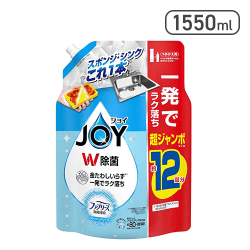【大容量】ジョイ W除菌 食器用洗剤 ファブリーズ消臭技術 フレッシュクリーンの香り 詰め替え 1550mL[R]
