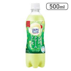 カルピス カルピスソーダ こだわり素材のメロンクリームソーダ 500ml
