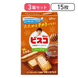 【3箱セット】ビスコ メープル 15枚
