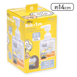 マスコット付 ソープ ディスペンサー 角型 250ml 怪盗グルー ミニオン[R]