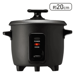 ドウシシャ 炊飯器 0.5合 ‾ 1.5合 RCZ-021BK【取り寄せ入荷後次第発送】