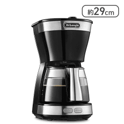 DeLonghiドリップコーヒーメーカー アクティブ ICM12011J-BK【取り寄せ入荷後次第発送】