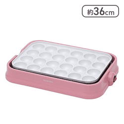 アイリスオーヤマ たこ焼き器 24穴(ピンク)【取り寄せ入荷後次第発送】
