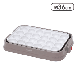 アイリスオーヤマ たこ焼き器 24穴(グレー)【取り寄せ入荷後次第発送】