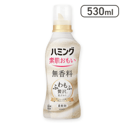 ハミング素肌おもい 柔軟剤 ふわもふ贅沢な肌ざわり 無香料 530ml[R]