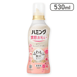 ハミング素肌おもい 柔軟剤 ふわもふ贅沢な肌ざわり フレッシュローズの香り530ml[R]