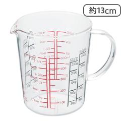 HARIO(ハリオ) メジャーカップ ワイド 耐熱ガラス 取っ手付 マルチ 500ml[R]