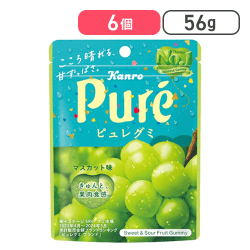 【6個セット】カンロ ピュレグミ マスカット 56g