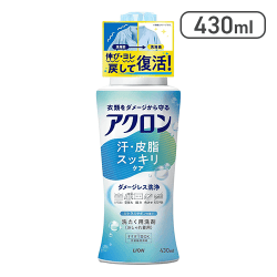 アクロン おしゃれぎ用洗剤 汗・皮脂スッキリケア 本体 シトラスサボンの香り 430ml [R]