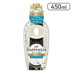 レノア ハピネス 5つ星ホテルの夢ふわタッチ 柔軟剤 ホワイトブーケ&リネンの香り 本体 450ml[R]