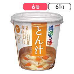 マルコメ カップ 料亭の味 とん汁 即席味噌汁 1食×6個[R]