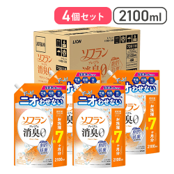 ソフラン プレミアム消臭 詰替メガジャンボ2100ml×4個（アロマソープ）【取り寄せ入荷後次第発送】