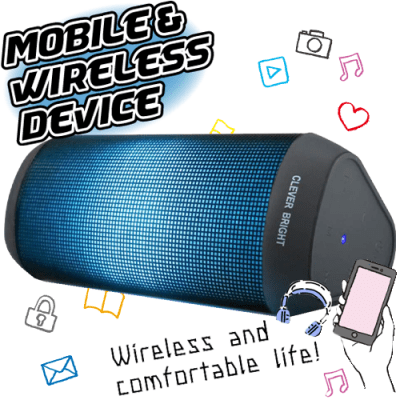 【CLEVER BRIGHT】Bluetooth スピーカー