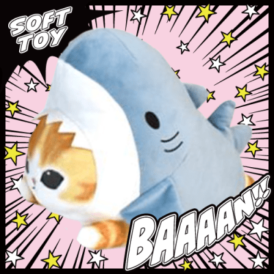 Amazon.co.jp: サメにゃん くてんこ BIG ぬいぐるみ 寝そべり 全
