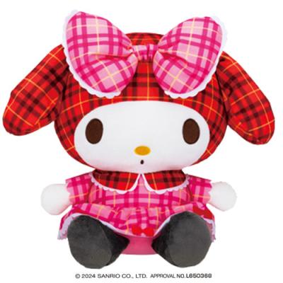 サンリオキャラクターズ チェック×チェックドールBIGタイプ2【B.マイ 公*o様 マイメロディ ぬいぐるみ ギンガムチェック ロリータ 2014 レア