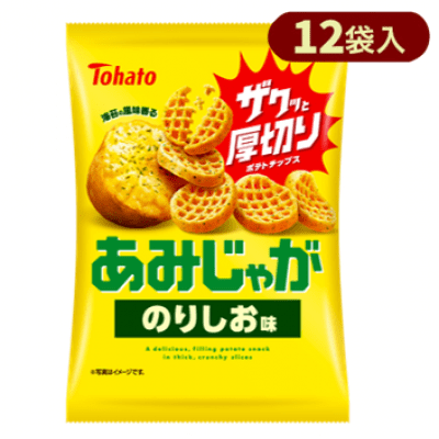 【12袋】東ハト あみじゃが 【のりしお味】