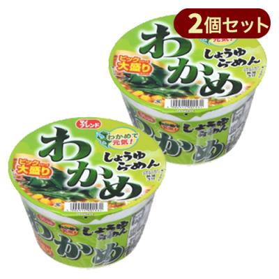 【単品配送不可 2個セット】ビック わかめ しょうゆらーめん