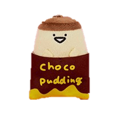 【プリンさん】お文具といっしょ ファーストフードマスコットキーチェーン