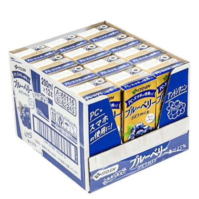 【12本セット】伊藤園 ブルーベリー ぶどうmix 200㎖