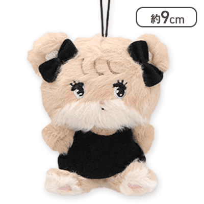 【ラテ】mikko characters BLACK RIBBON マスコット