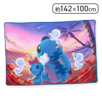 ディズニー スティッチ 星空サンセット ひんやり毛布