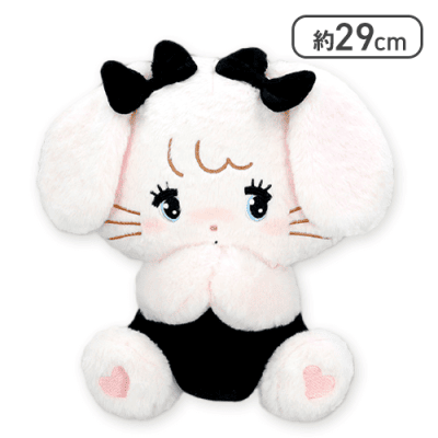 【キャミー】mikko characters BLACK RIBBON BIGぬいぐるみ〜ムース＆キャミー〜