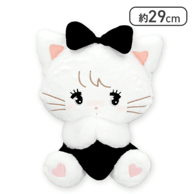 【ムース】mikko characters BLACK RIBBON BIGぬいぐるみ〜ムース＆キャミー〜