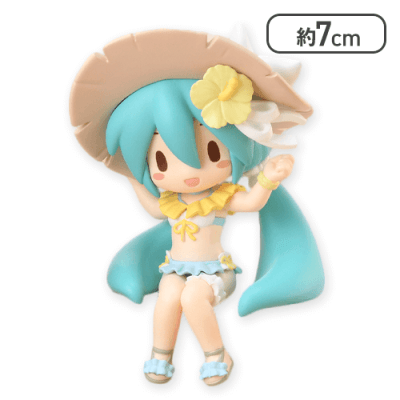 【水着】初音ミクシリーズ ふわぷち ちょこのせ ミニフィギュア“初音ミク”Vol.2