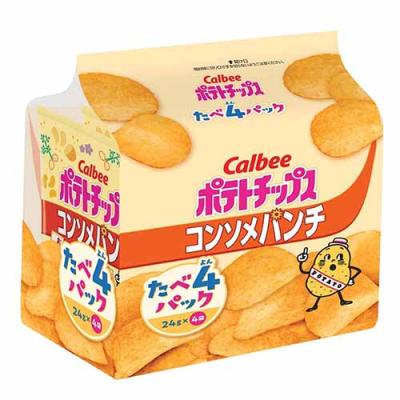 【コンソメパンチ】カルビー たべ4パック