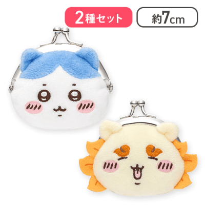 【ハチワレ＆シーサー】ちいかわ ミニがま口ポーチ