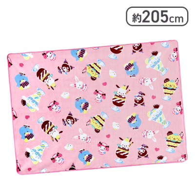 サンリオキャラクターズ パフェデザイン大きな毛布