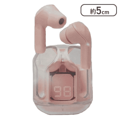 【ピンク】TWS イヤホン ClearColors