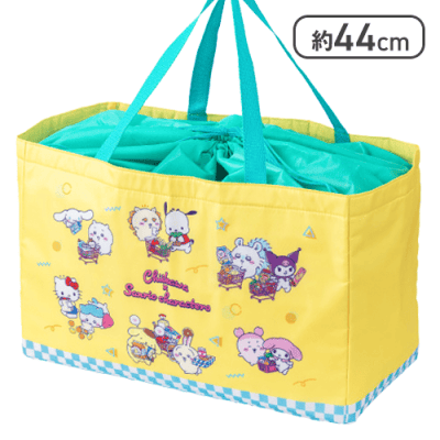 【イエロー】ちいかわ×サンリオキャラクターズレジかごバッグ