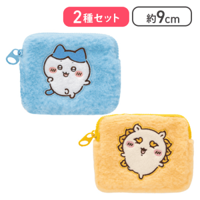 【ハチワレ＆シーサー】ちいかわふわふわミニポーチ