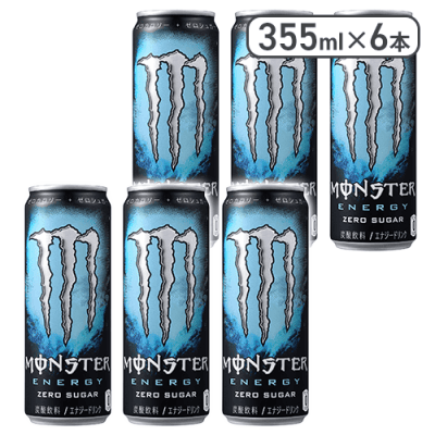 【6本セット】モンスターエナジー アブソリュート ゼロ 355ml