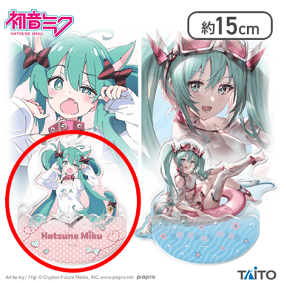 【猫耳Tシャツ】初音ミク　BIGスイングアクリルスタンド